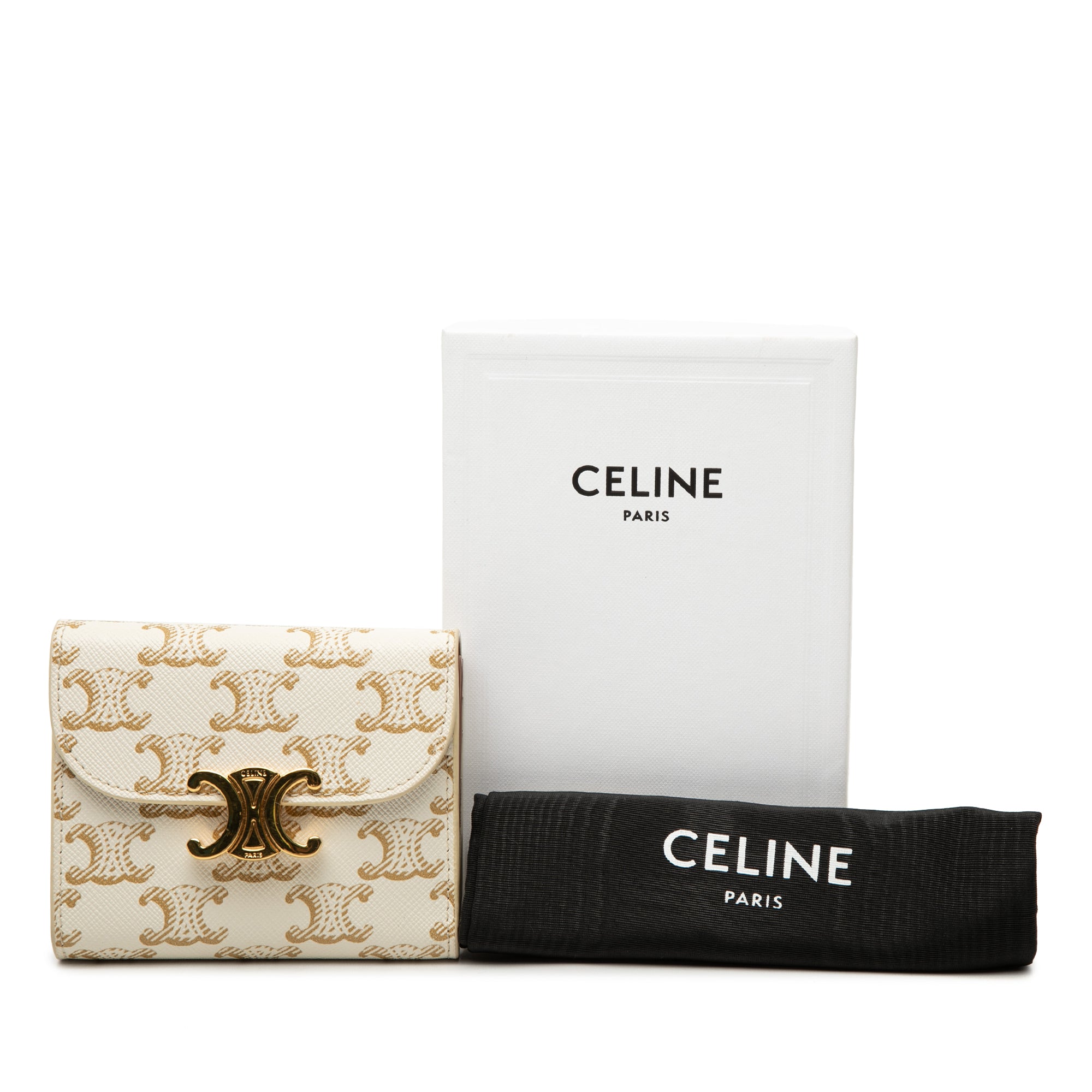 Triomphe Coated Canvas Triomphe Trifold Wallet - Image 9