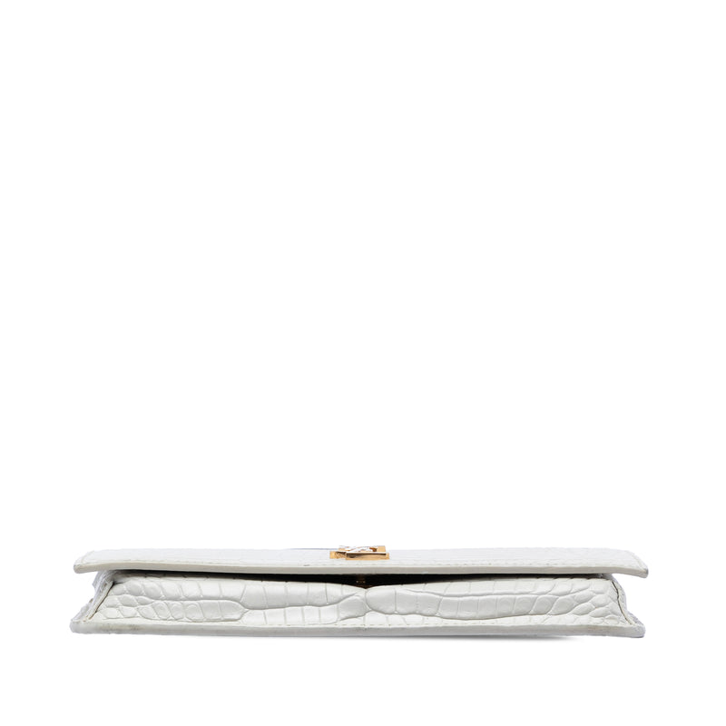 Croc Embossed Leather Monogram Cassandre Crossbody - Image 3