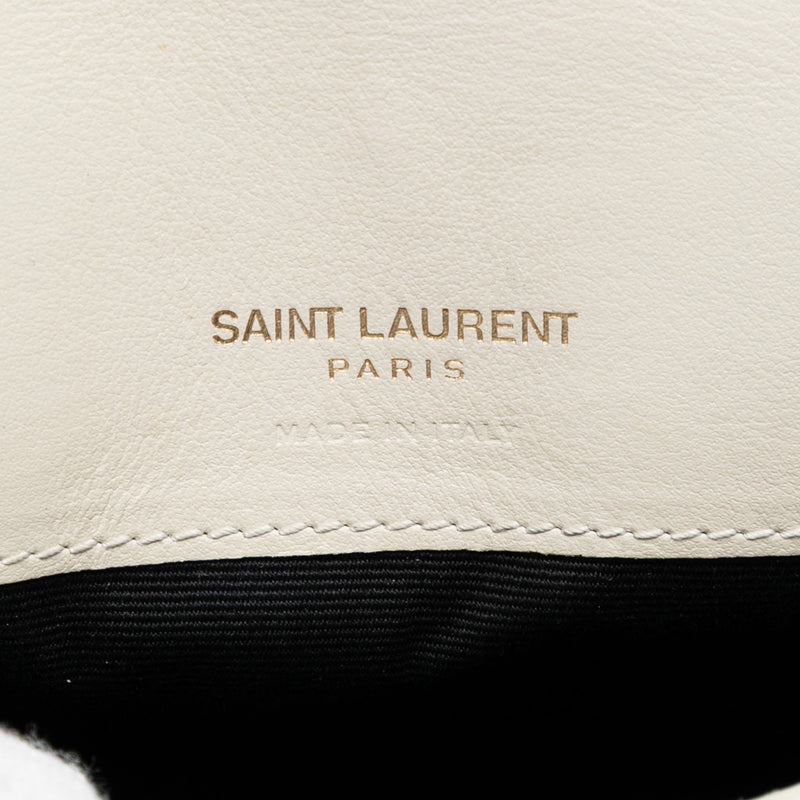 Croc Embossed Leather Monogram Cassandre Crossbody - Image 5
