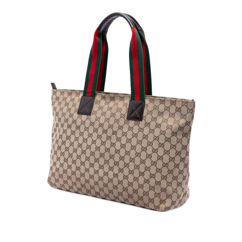 GG Canvas Web Tote - Image 2