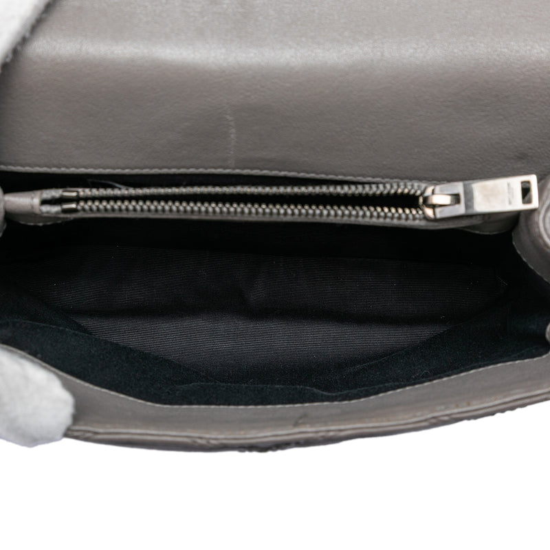 Medium Quilted Diamond Calfskin Monogram College Satchel - Image 4