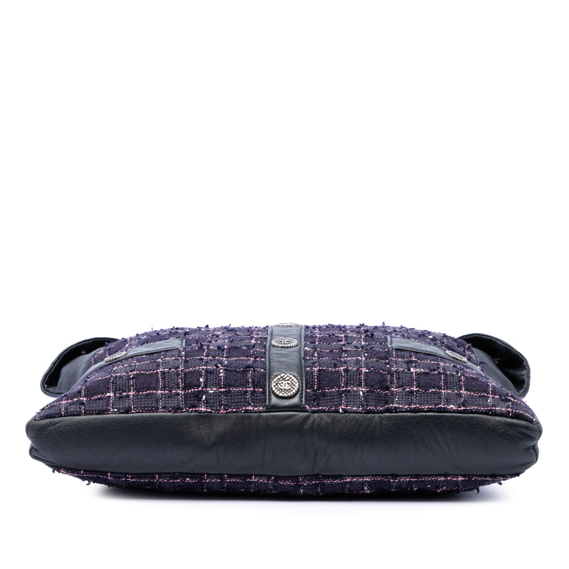 Medium Tweed and Lambskin Girl Bag - Image 3