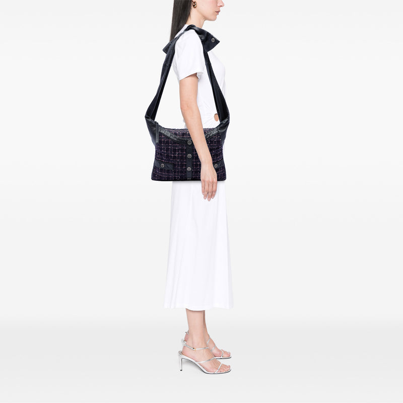 Medium Tweed and Lambskin Girl Bag - Image 6