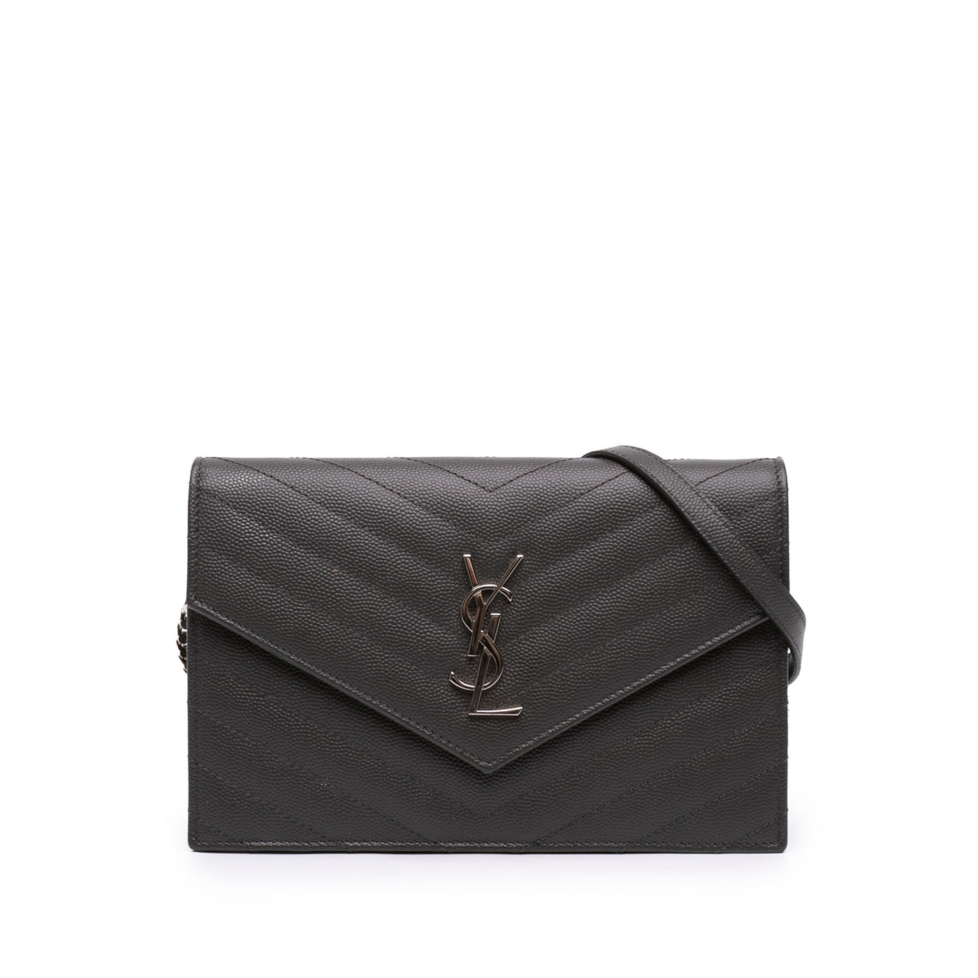 Grain De Poudre Chevron Cassandre Envelope Chain Wallet - Image 1