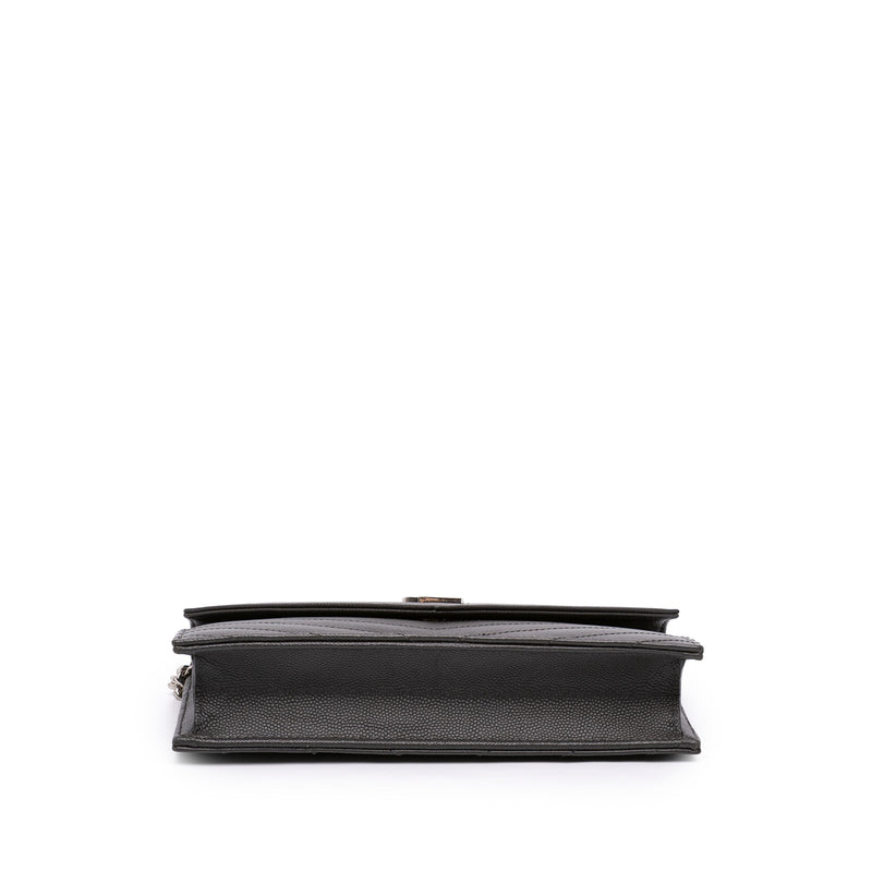 Grain De Poudre Chevron Cassandre Envelope Chain Wallet - Image 3