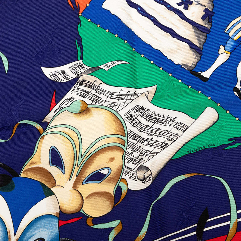 Le Carnaval de Venise Silk Scarf 90 - Image 3
