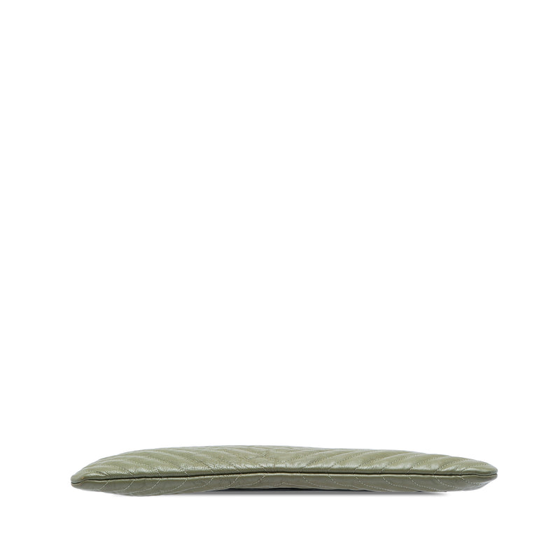 Large CC Chevron Calfskin O Case Clutch - Image 3