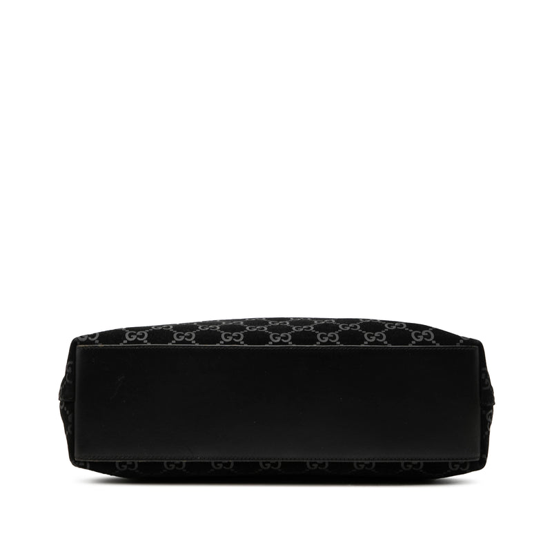 GG Suede Metal Handle Shoulder Bag - Image 3