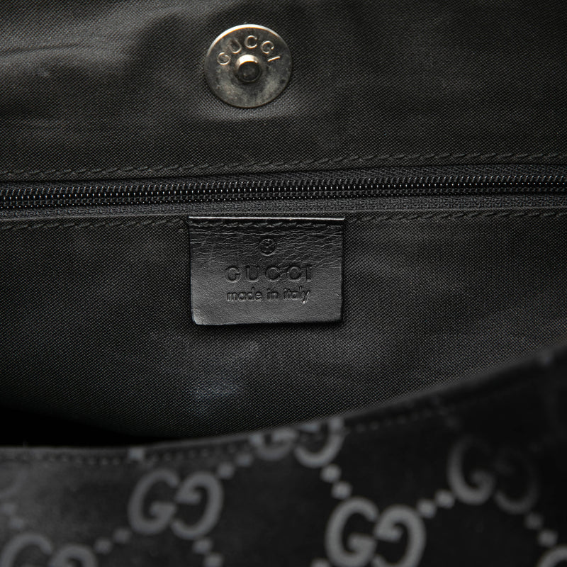GG Suede Metal Handle Shoulder Bag - Image 5