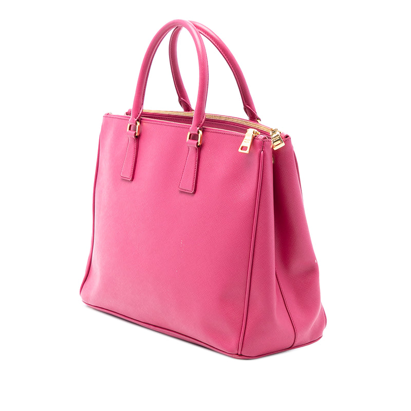 Medium Saffiano Lux Galleria Double Zip Satchel - Image 2