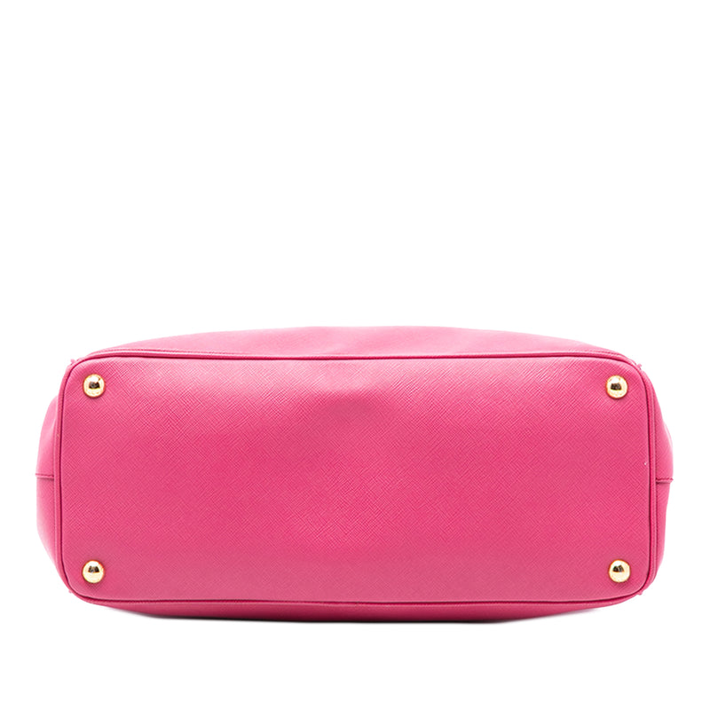Medium Saffiano Lux Galleria Double Zip Satchel - Image 3