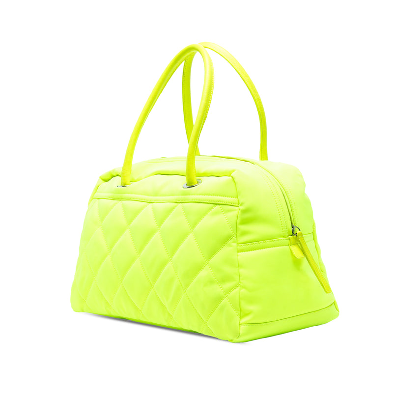 Paris Biarritz Quilted Canvas Fluo Duffle Bag - Image 2