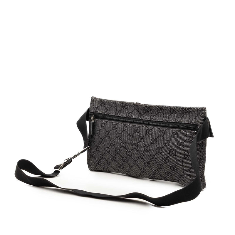 GG Denim Double Pocket Belt Bag - Image 2