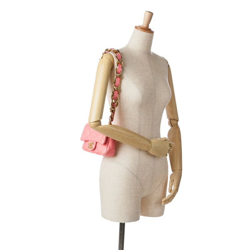Mini Quilted Lambskin Funky Town Flap - Image 10