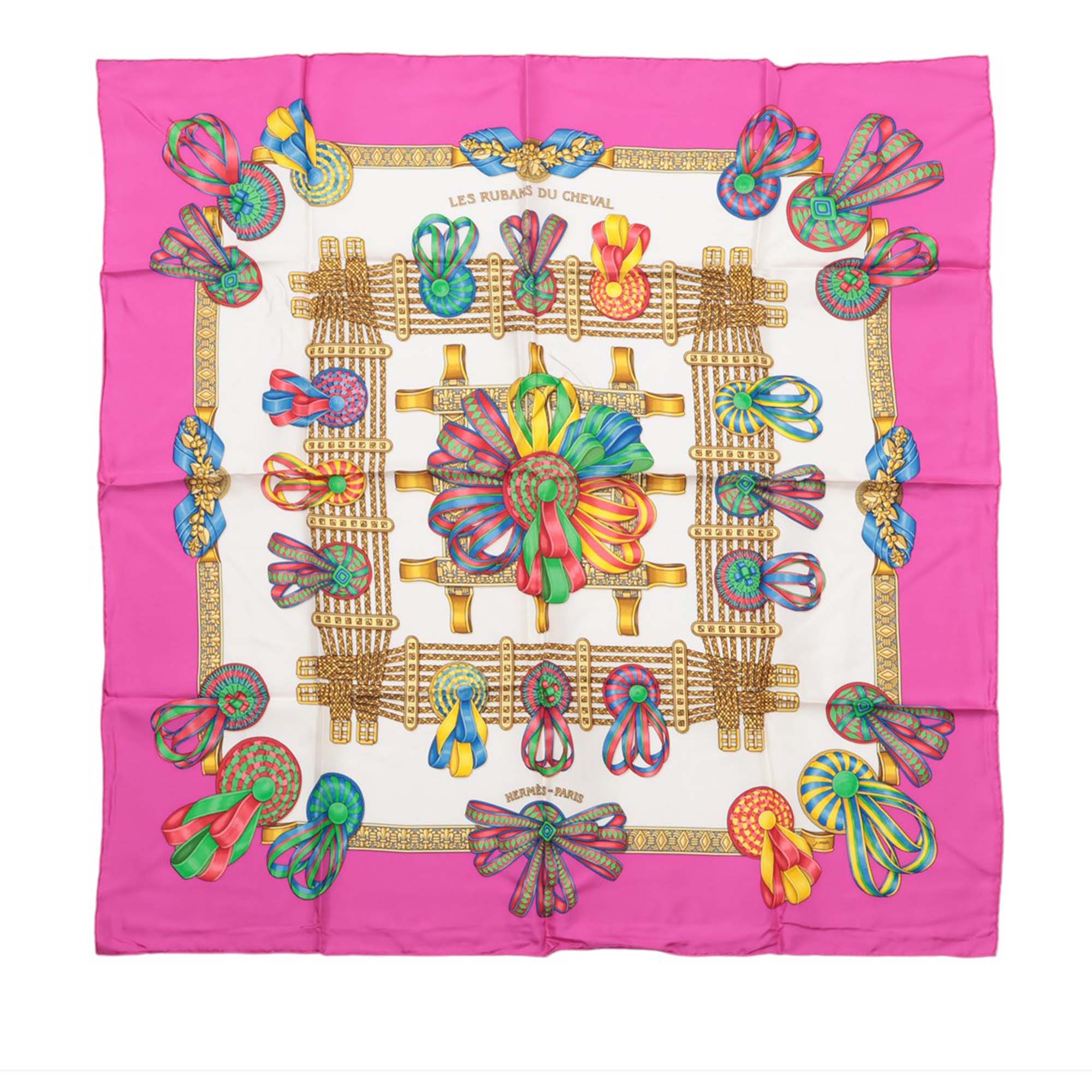 Les Rubans du Cheval Silk Scarf 90 - Image 1