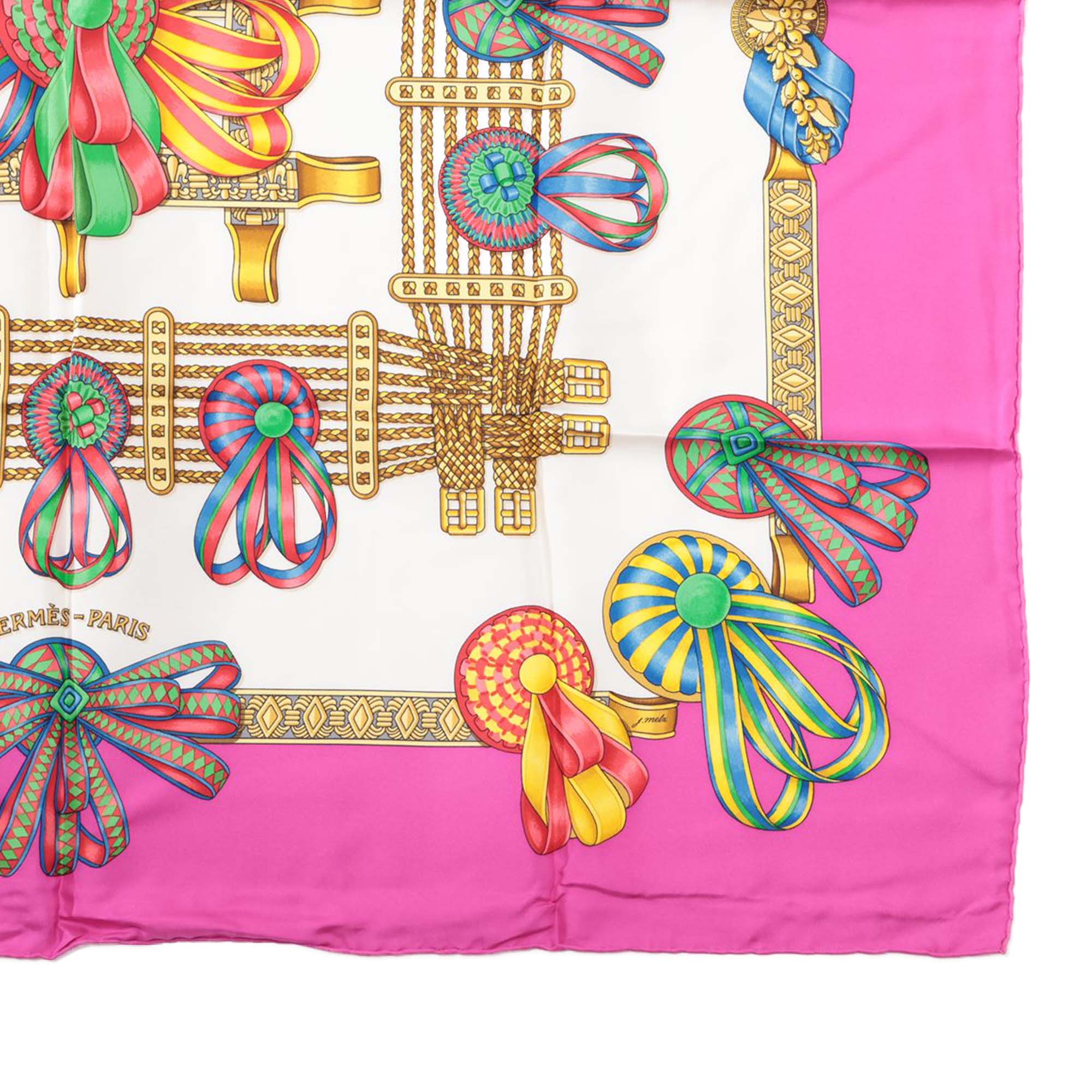 Les Rubans du Cheval Silk Scarf 90 - Image 2