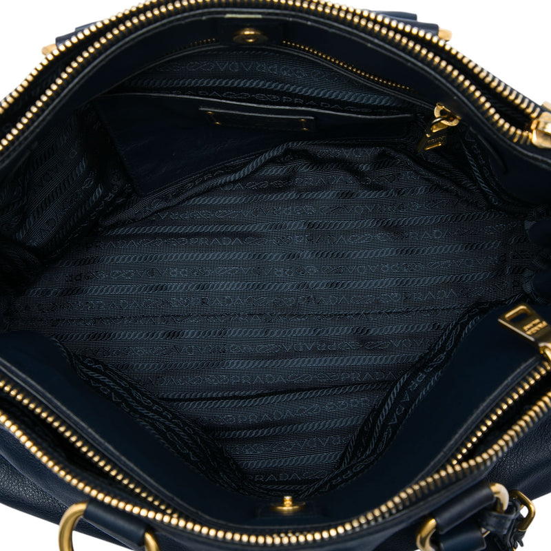 Soft Calf Double Zip Convertible Tote - Image 4