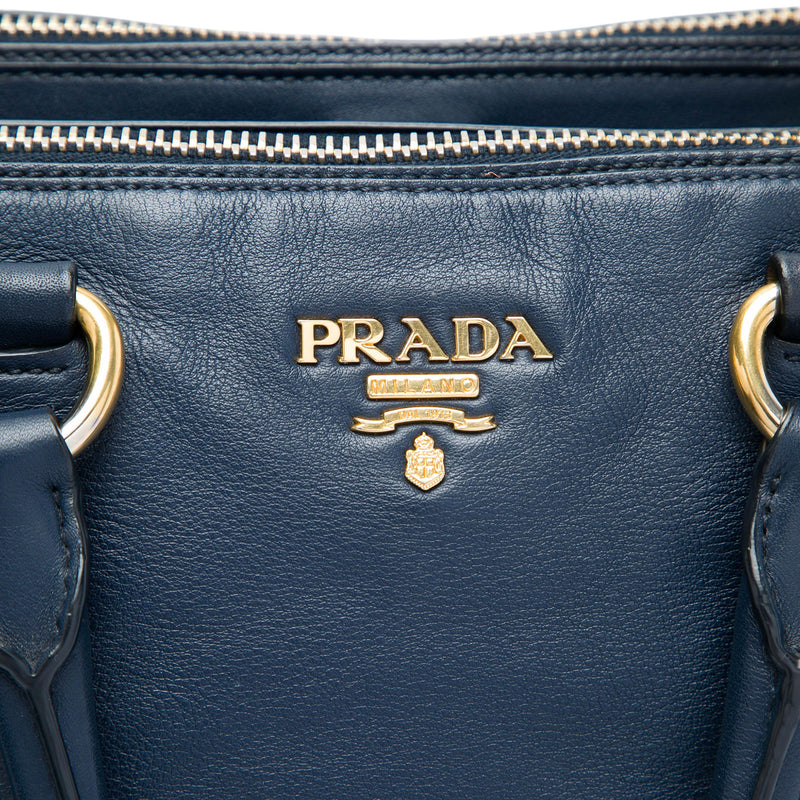 Soft Calf Double Zip Convertible Tote - Image 5