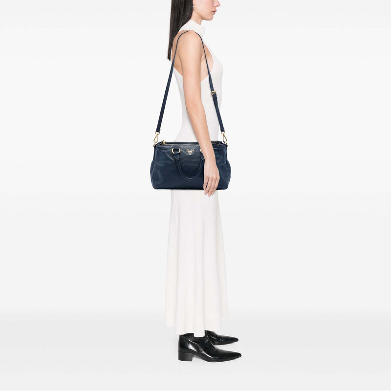 Soft Calf Double Zip Convertible Tote - Image 6