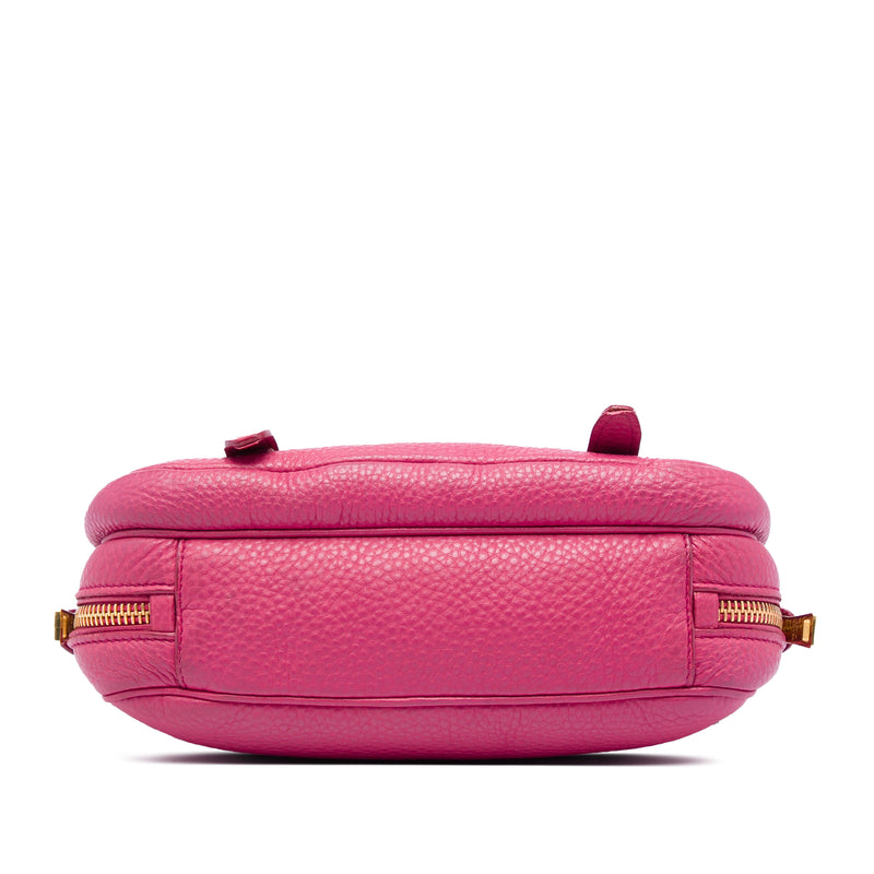 Vitello Daino Push Lock Double Buckle Messenger Bag - Image 3