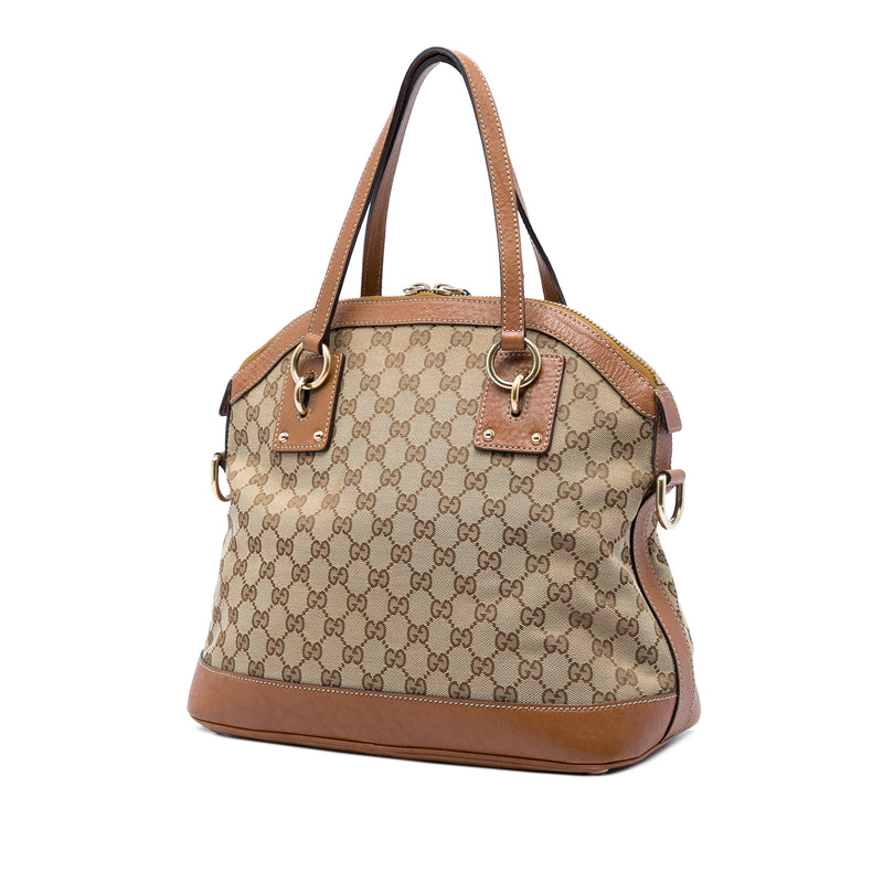 Medium GG Canvas Charm Dome Satchel - Image 2