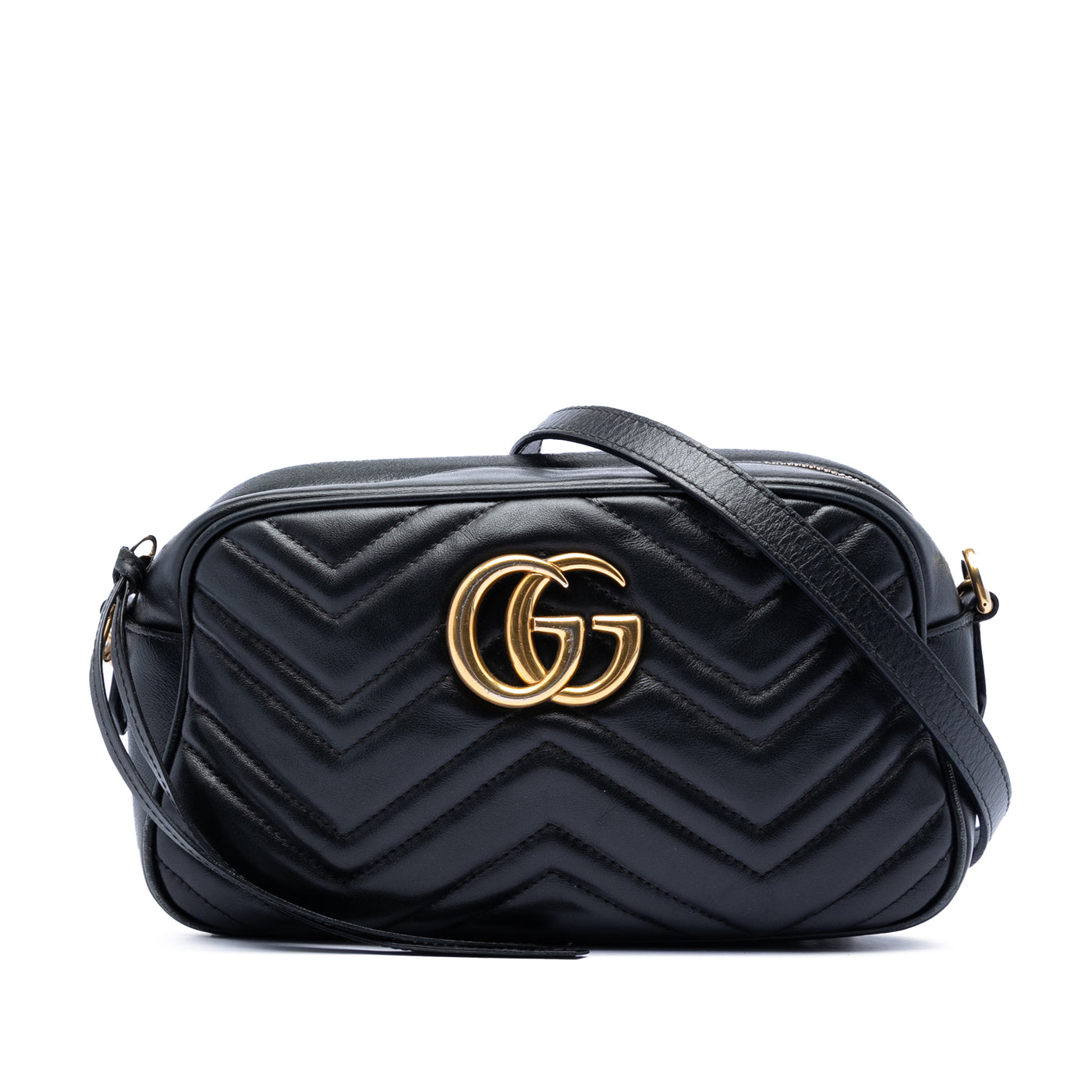 Small GG Marmont Matelasse Calfskin Crossbody - Image 1