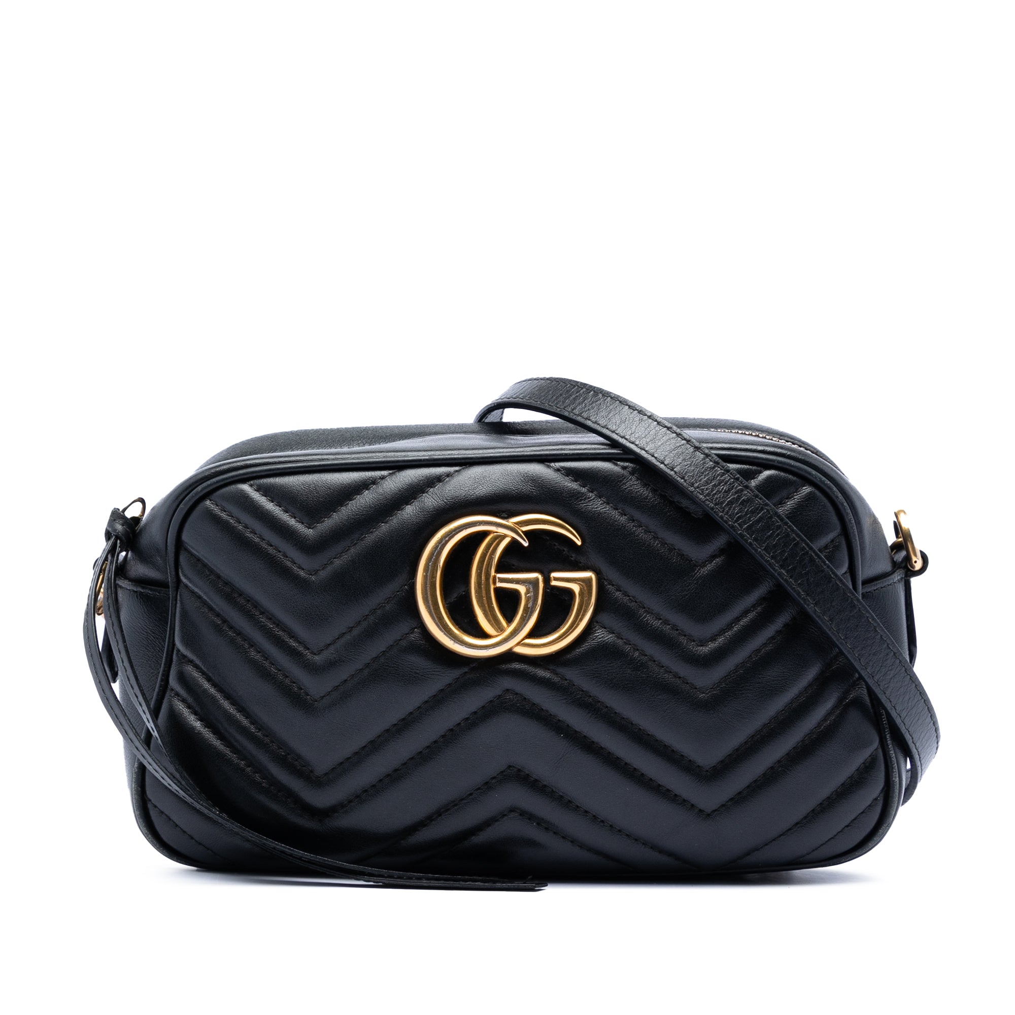 Small GG Marmont Matelasse Calfskin Crossbody - Image 1
