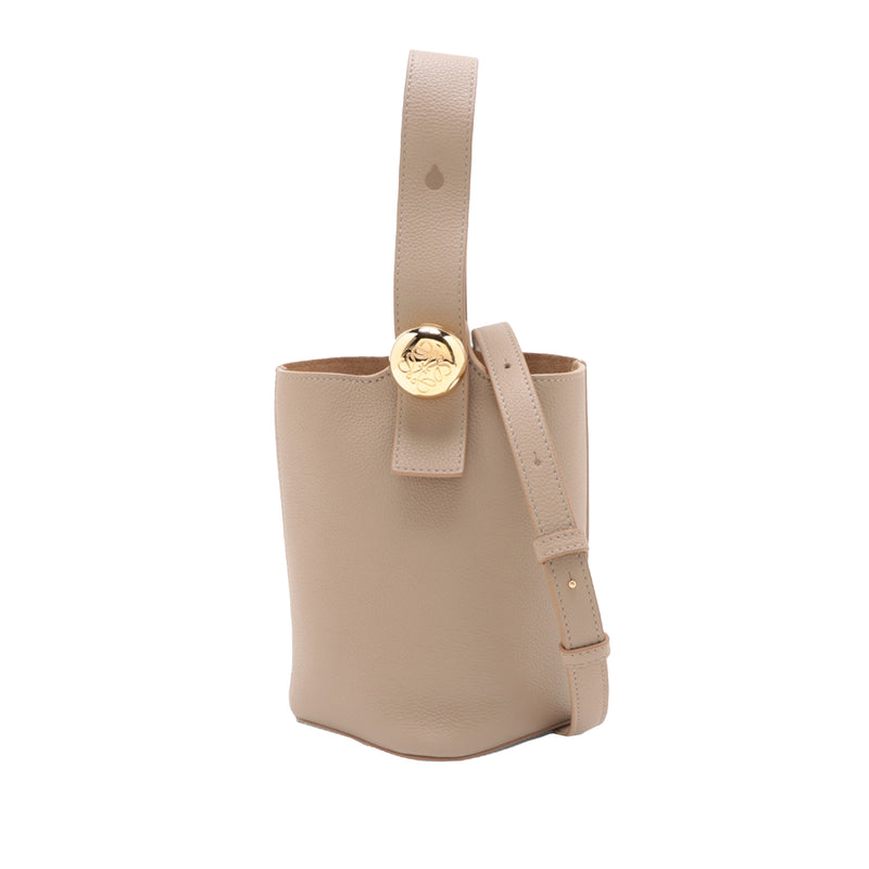 Mini Soft Grained Calfskin Pebble Bucket Bag