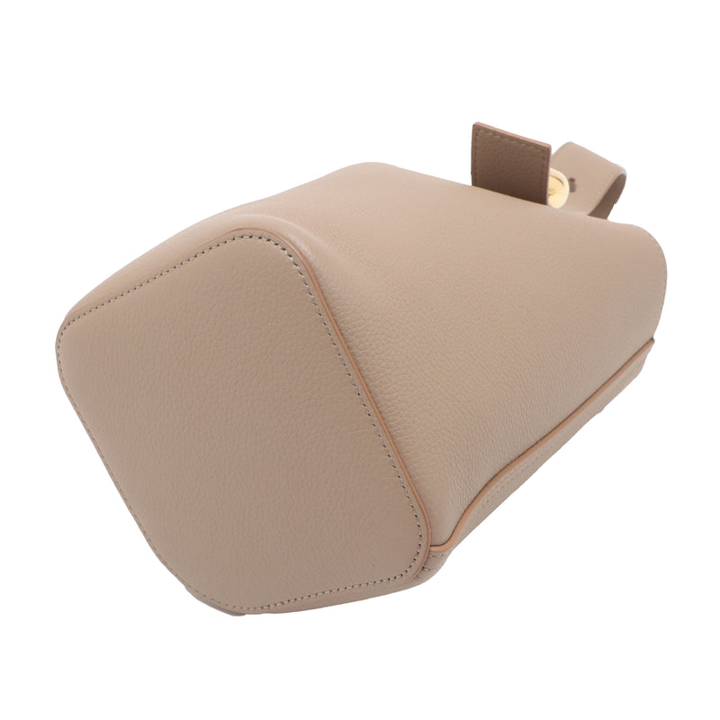 Mini Soft Grained Calfskin Pebble Bucket Bag - Image 3