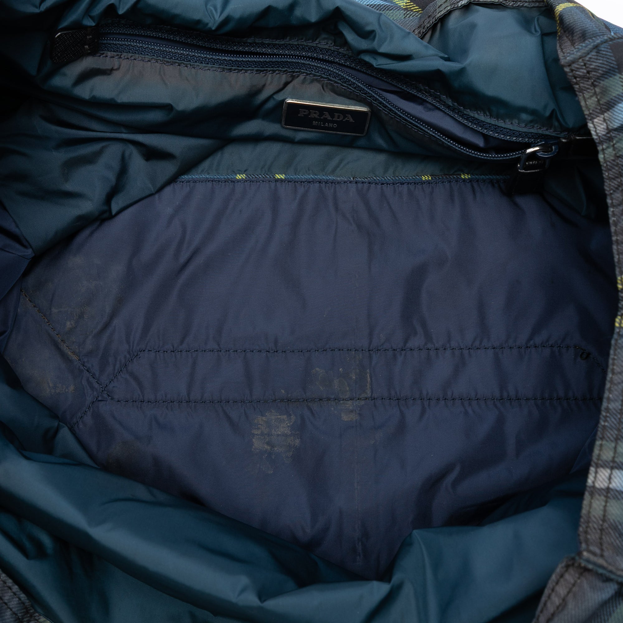 Tessuto Stampato Plaid Tote - Image 4