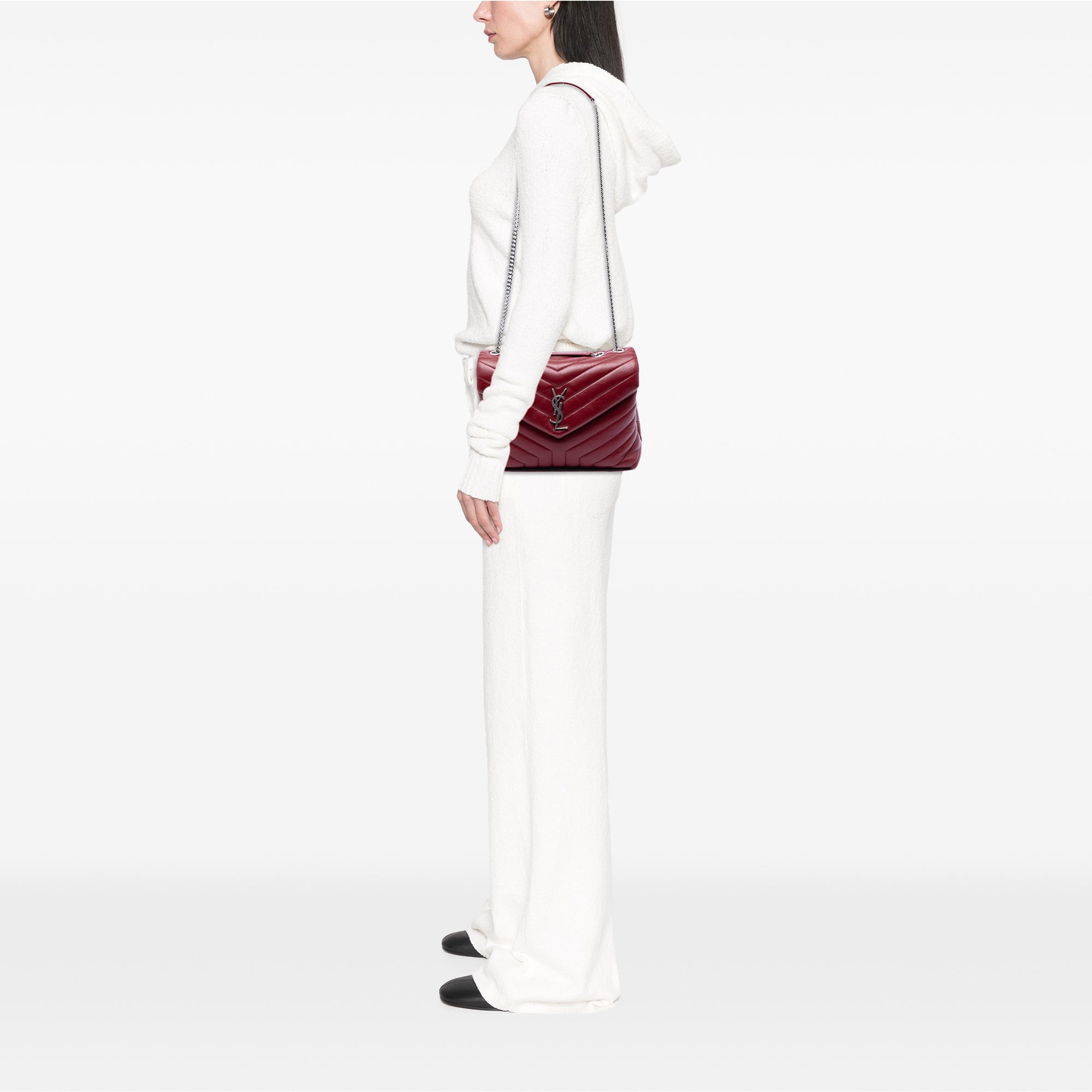 Medium Matelasse Calfskin Monogram LouLou Shoulder Bag - Image 6