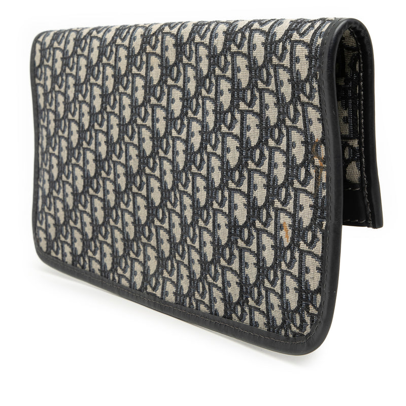 Oblique Canvas Fold Over Clutch - Image 2