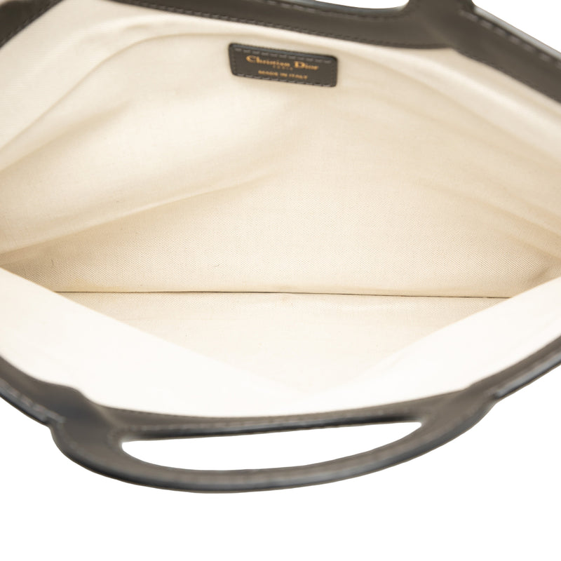Oblique Canvas Fold Over Clutch - Image 4