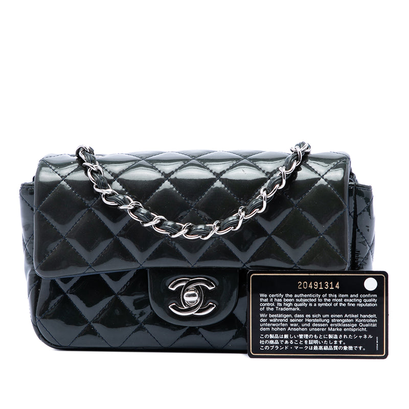 Mini Rectangular Classic Patent Single Flap - Image 7