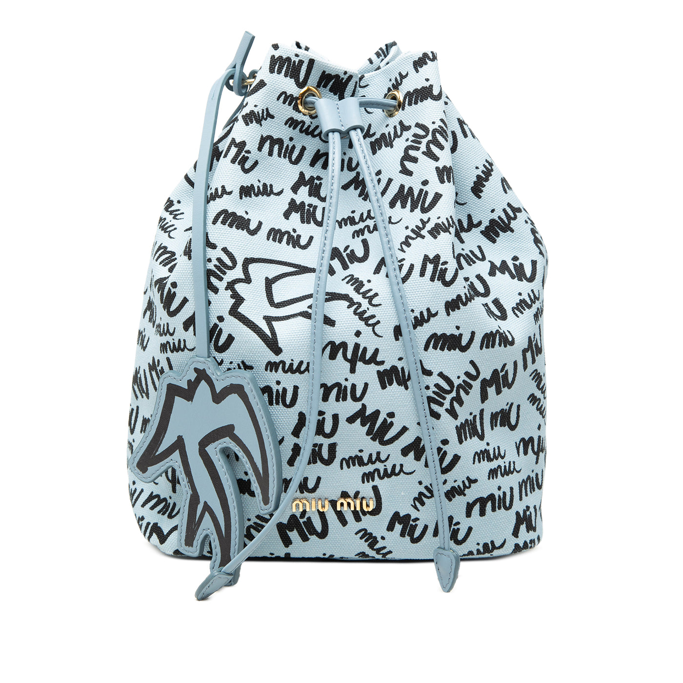 Printed Canvas Drawstring Pouch - Image 1