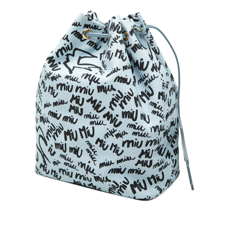 Printed Canvas Drawstring Pouch - Image 2