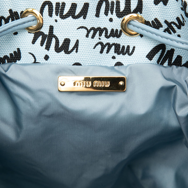 Printed Canvas Drawstring Pouch - Image 5