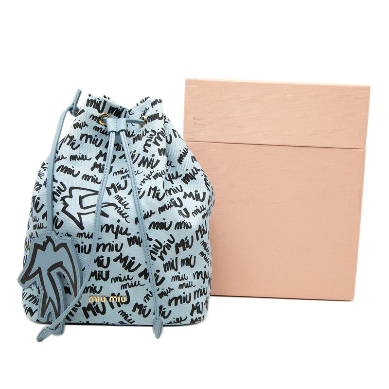 Printed Canvas Drawstring Pouch - Image 7