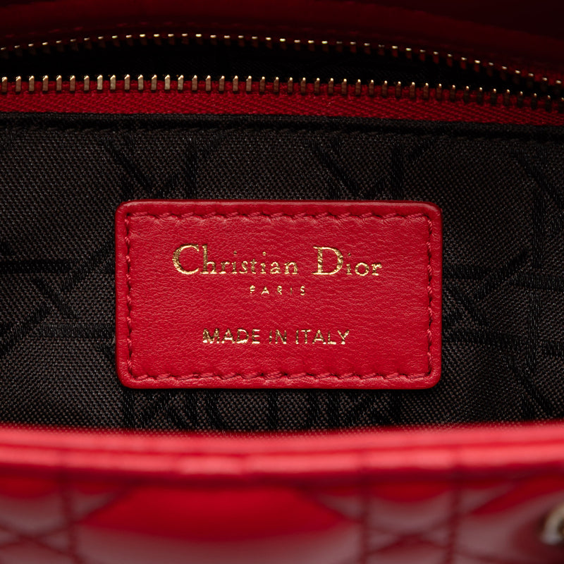 Small Lambskin Cannage My ABCDior Lady Dior - Image 5