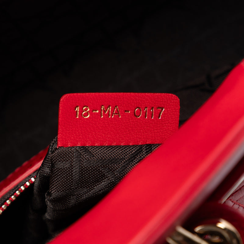 Small Lambskin Cannage My ABCDior Lady Dior - Image 6