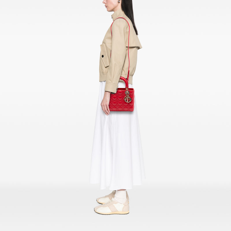 Small Lambskin Cannage My ABCDior Lady Dior - Image 7