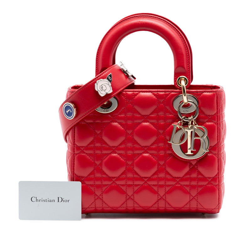 Small Lambskin Cannage My ABCDior Lady Dior - Image 8