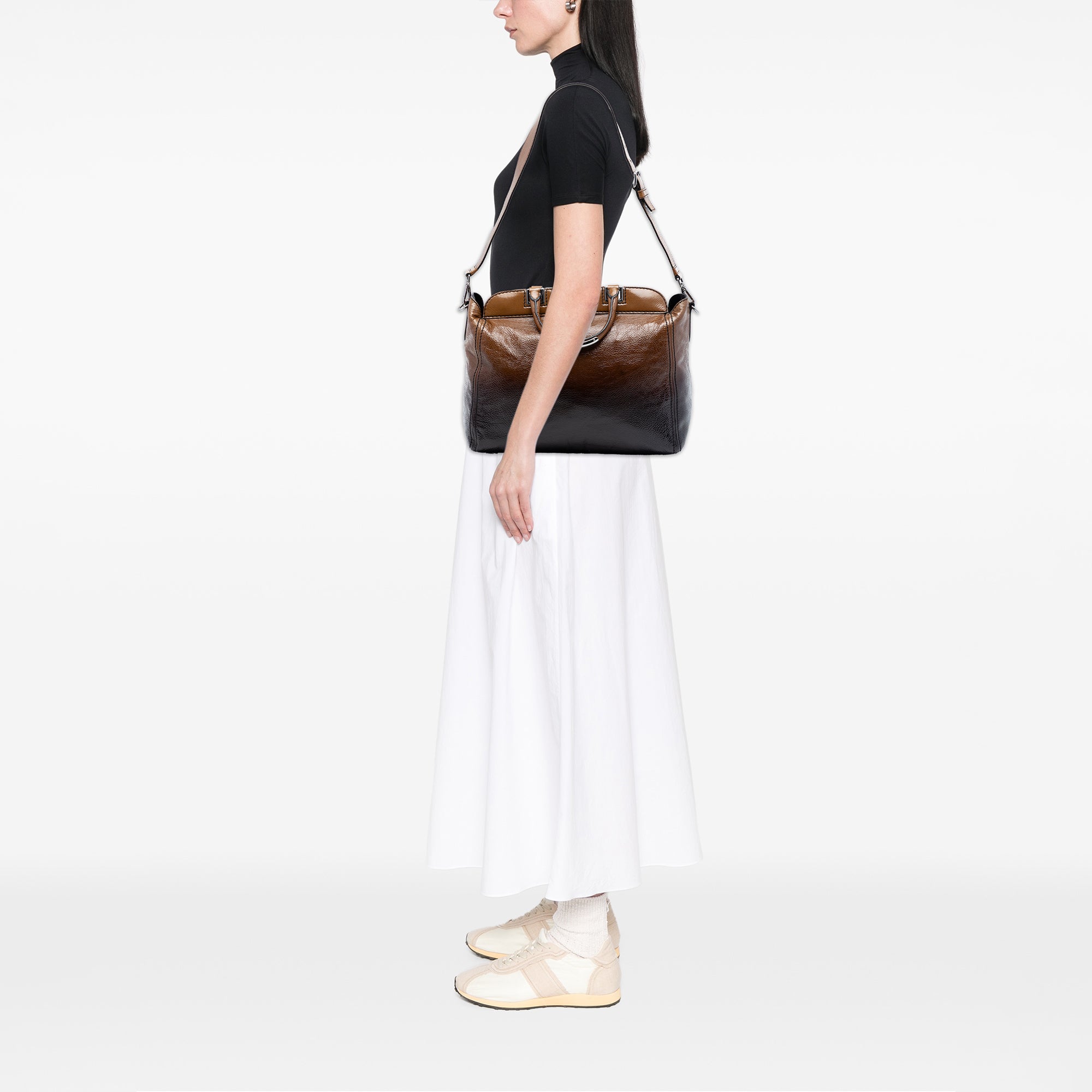 Sfumato Vernice Naplak Frame Satchel - Image 6