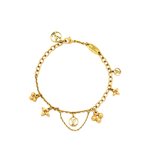 Gold Plated Monogram Blooming Supple Bracelet - Image 1