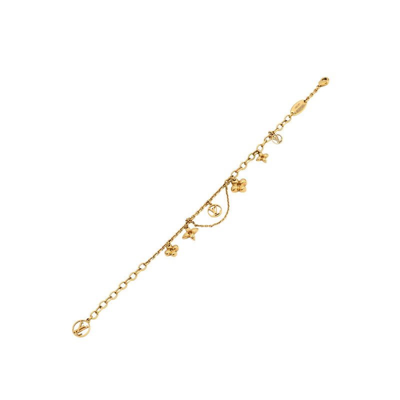 Gold Plated Monogram Blooming Supple Bracelet - Image 4