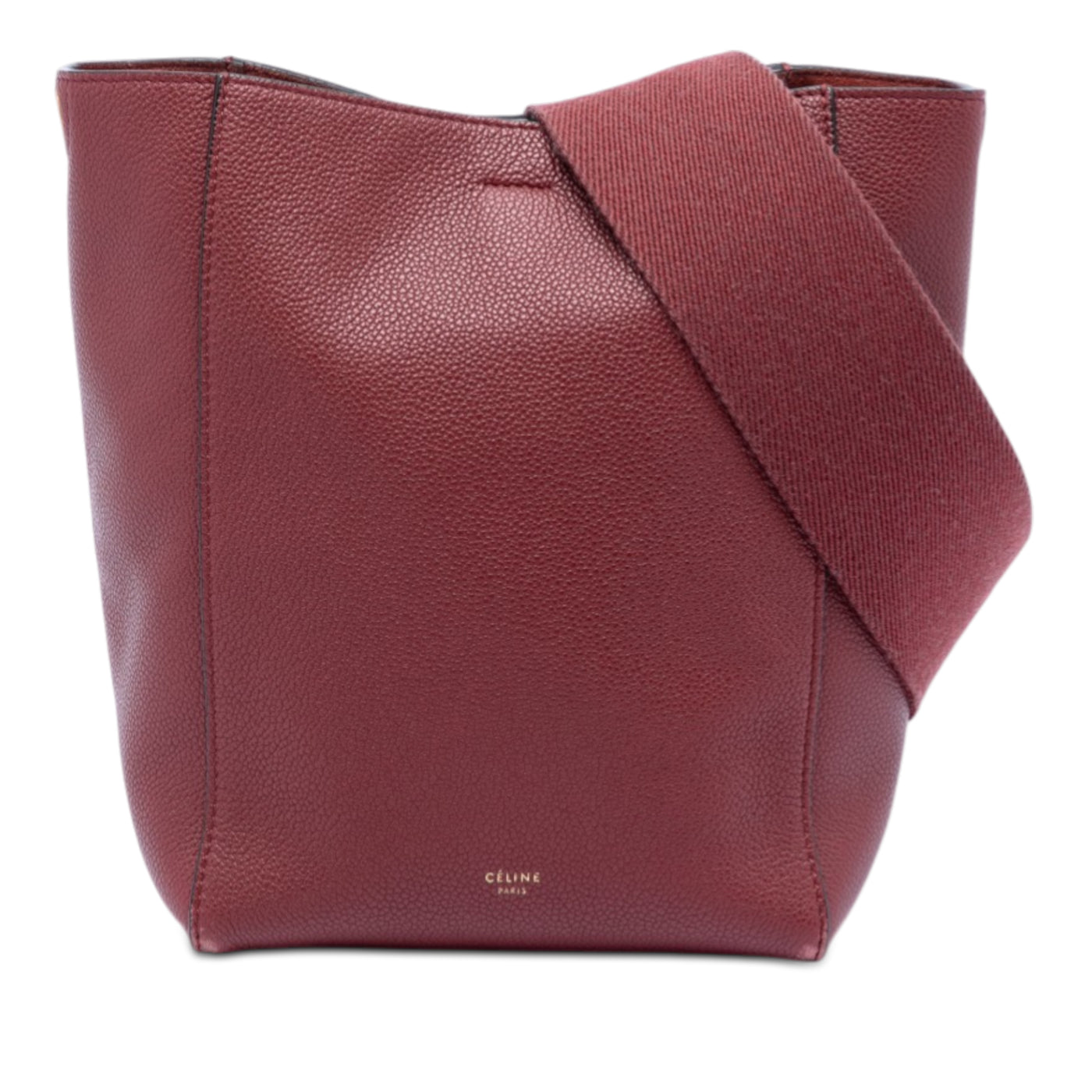 Small Leather Seau Sangle Bucket Bag - Image 1