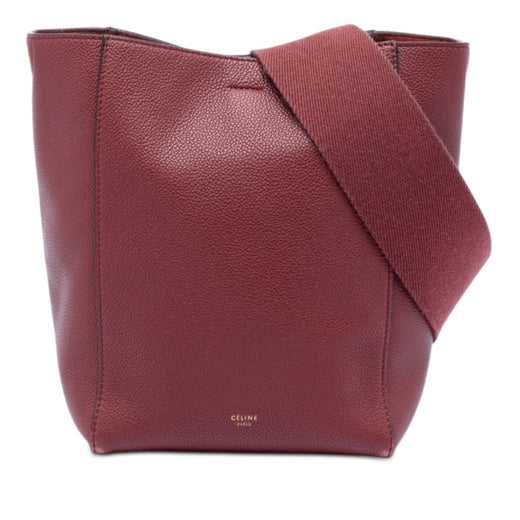 Small Leather Seau Sangle Bucket Bag - Image 1