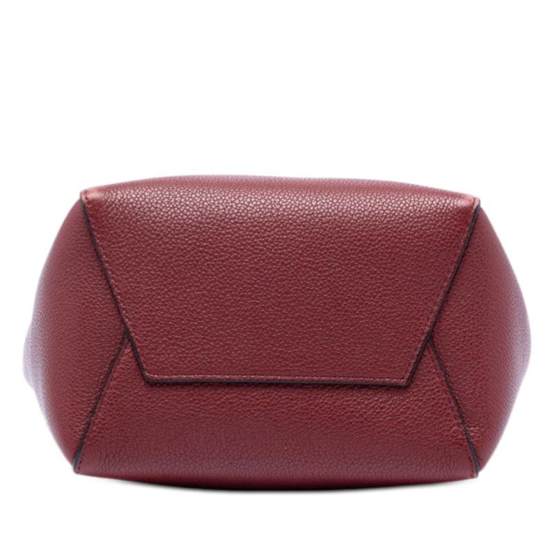 Small Leather Seau Sangle Bucket Bag - Image 3