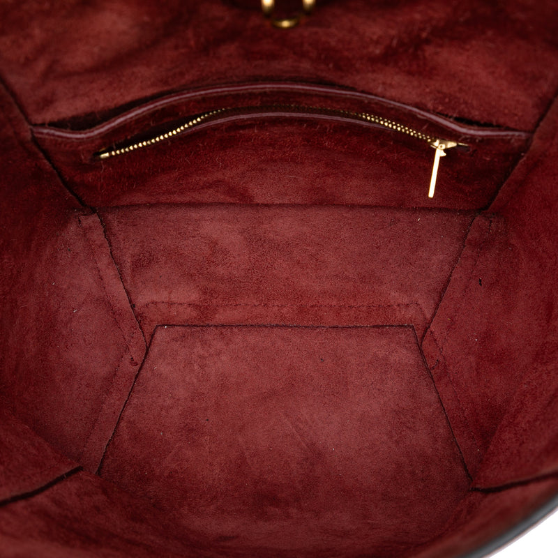 Small Leather Seau Sangle Bucket Bag - Image 4