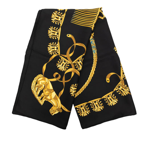 Les Cavaliers d Or Silk Scarf 90 - Image 1
